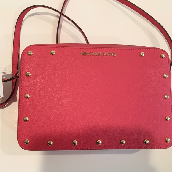 Micheal Kors Sandrine Studded Crossbody NWT - Picture 4 of 8
